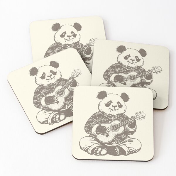 Item preview, Panda Playing Ukulele Music Lover Animal   designed and sold by Y-Vibes.