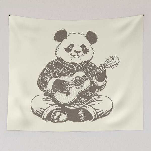 Item preview, Panda Playing Ukulele Music Lover Animal   designed and sold by Y-Vibes.