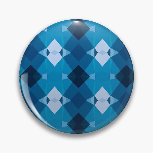 Item preview, Cute Blue Mandala Geometry Shape Triangles Blue designed and sold by RoyalStarsPatts.