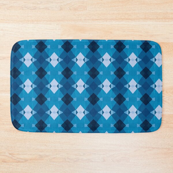 Item preview, Cute Blue Mandala Geometry Shape Triangles Blue designed and sold by RoyalStarsPatts.