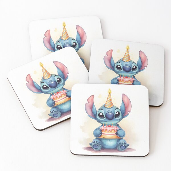 Item preview, Stitch Cumpleañero – Ilustración Kawaii con Pastel designed and sold by Dream Magic Co.