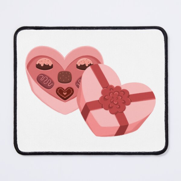 Item preview, Cute Heart-Shaped Valentine Chocolate Box Illustration designed and sold by TinyBirdyDesigns.
