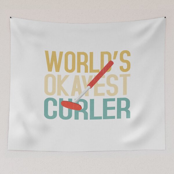 Item preview, World's Okayest Curler  designed and sold by CurlSport.