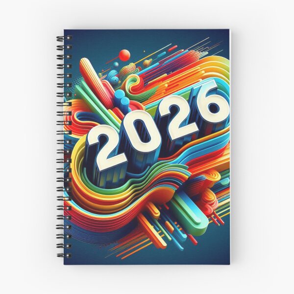 Item preview, 2026 Colorful Abstract Design – Vibrant New Year Artwork designed and sold by Dezien.