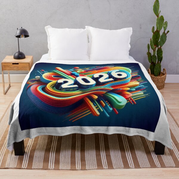 Item preview, 2026 Colorful Abstract Design – Vibrant New Year Artwork designed and sold by Dezien.