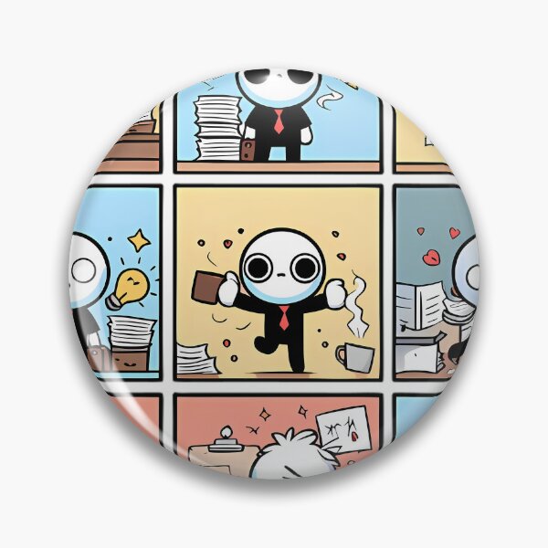 Item preview, Office Worker Emotions Cute Sticker Collection Set designed and sold by DrawDrip.
