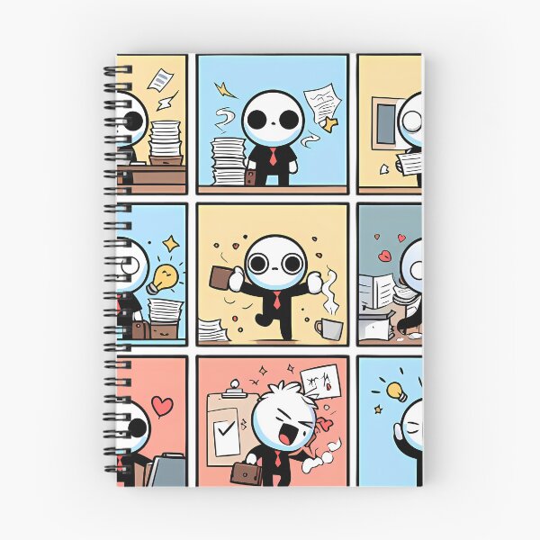 Item preview, Office Worker Emotions Cute Sticker Collection Set designed and sold by DrawDrip.