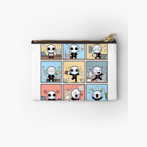 Item preview, Office Worker Emotions Cute Sticker Collection Set designed and sold by DrawDrip.