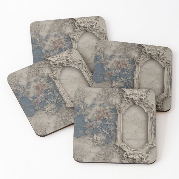 Item preview, Floral Engraved Wall with Ornate Frame designed and sold by Noitcaei.