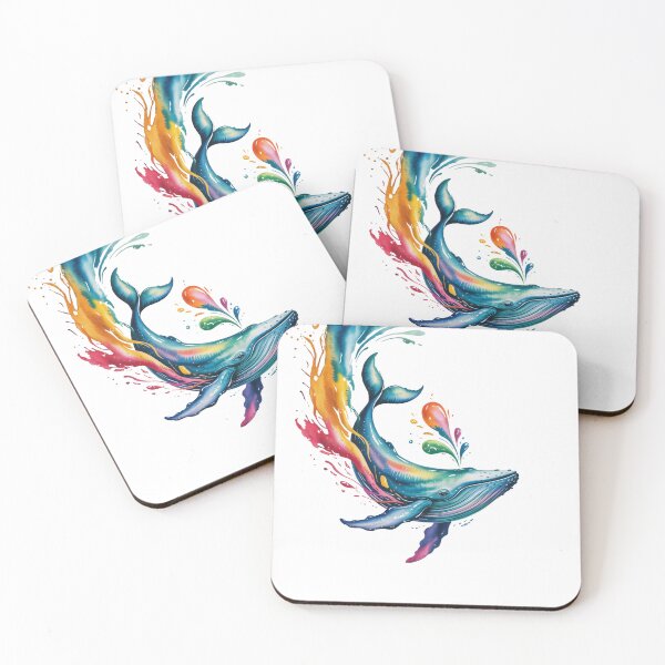 Item preview, Rising whale in a trail of paint – creative energy of the sea designed and sold by FusiTink.