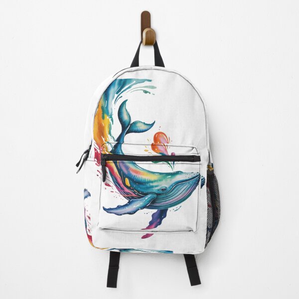 Item preview, Rising whale in a trail of paint – creative energy of the sea designed and sold by FusiTink.