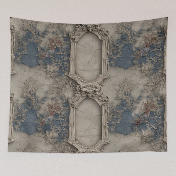 Item preview, Floral Engraved Wall with Ornate Frame designed and sold by Noitcaei.