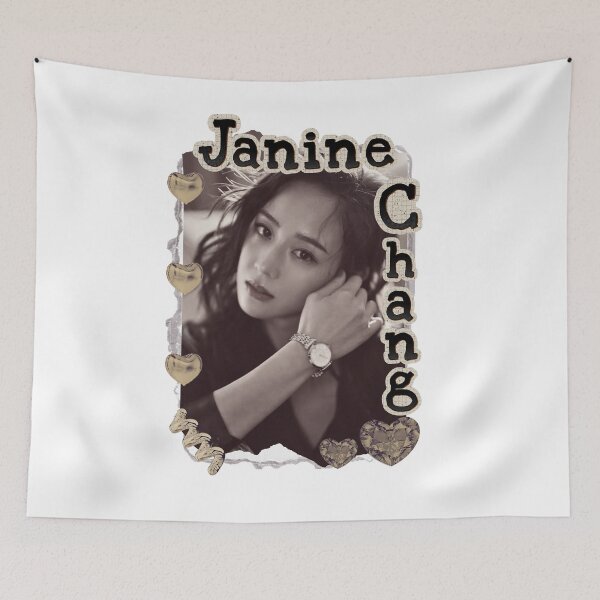 Item preview, Janine Chang – Zhang Junning (张钧甯) Chinese Actress Art Chinese Celebrity Illustration Scrapbook Collage Cozy Y2K Vintage Design designed and sold by HELL0WBELLO.