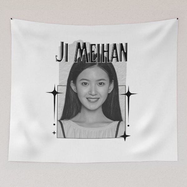 Item preview, Ji Meihan (纪美涵) Chinese Actress Art Chinese Celebrity IllustrationScrapbook Collage Cozy Y2K Vintage Design designed and sold by HELL0WBELLO.