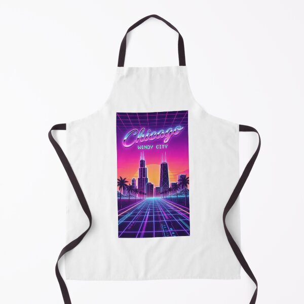Item preview, Chicago Skyline Retrowave - 80s Neon Synthwave Aesthetic designed and sold by Digital Dreams Arts.