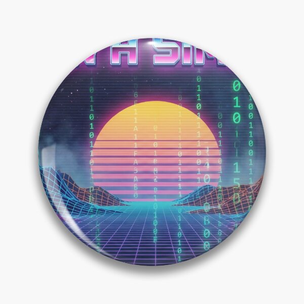 Item preview, Living In Simulation Wireframe 80s designed and sold by ATSHU.