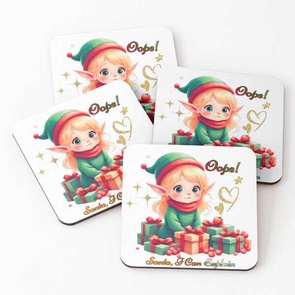 Item preview, Cute Christmas Elf – Santa I Can Explain – Funny Holiday Gift Design designed and sold by HANG ON STUDIO .