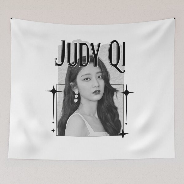 Item preview, Judy Qi – Qi Jing (齐静) Chinese Actress Art Chinese Celebrity IllustrationScrapbook Collage Cozy Y2K Vintage Design designed and sold by HELL0WBELLO.