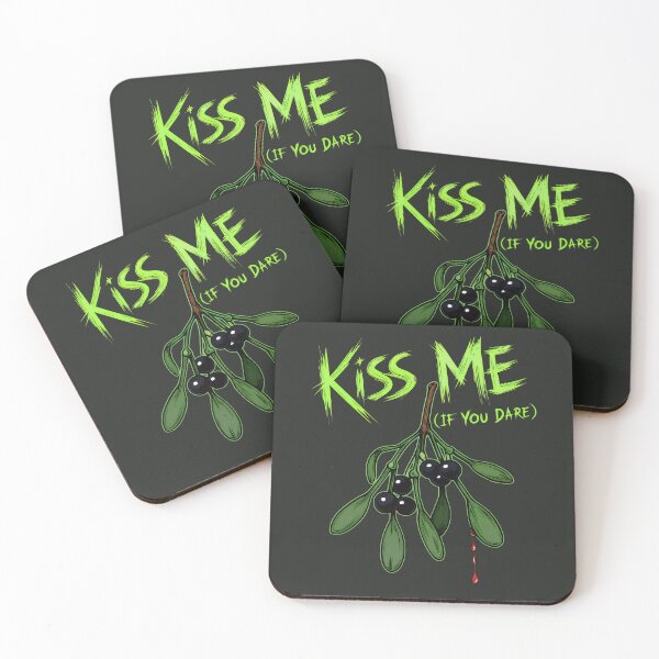 Item preview, Kiss Me If You Dare (Mistletoe),  Goth Christmas Horror Holiday designed and sold by DoceVaga.