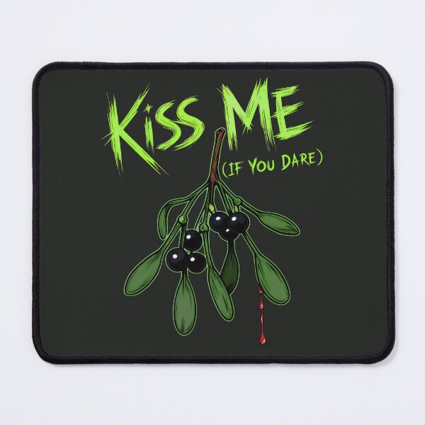 Item preview, Kiss Me If You Dare (Mistletoe), Goth Christmas Horror Holiday designed and sold by DoceVaga.