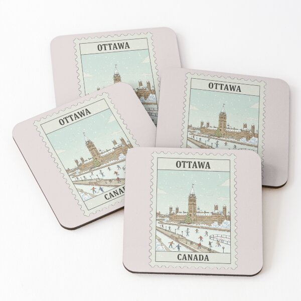 Item preview, Vintage Ottawa Canada Winter Stamp designed and sold by allaboutstamps.