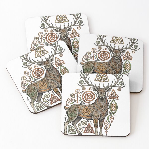 Item preview, Cernunnos Stag – Celtic Forest God Tee designed and sold by Pollock.