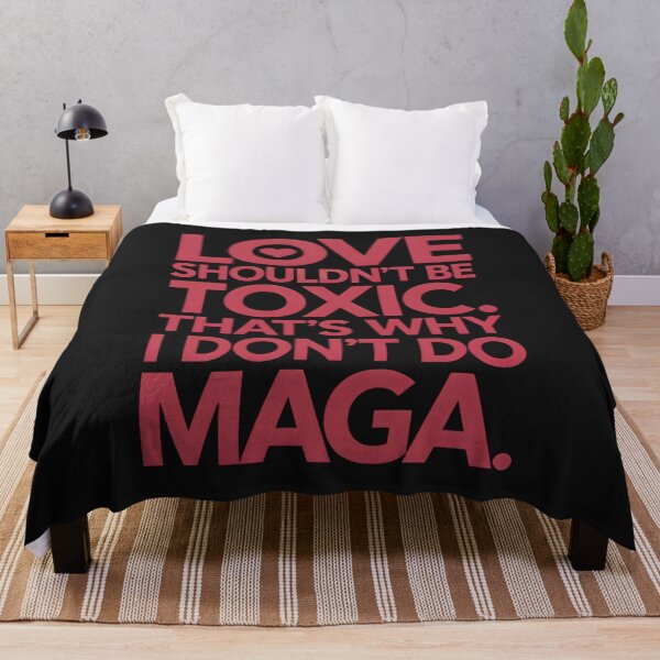 Item preview, Love Shouldn’t Be Toxic:  Anti-MAGA Valentine Typography designed and sold by elynne9.