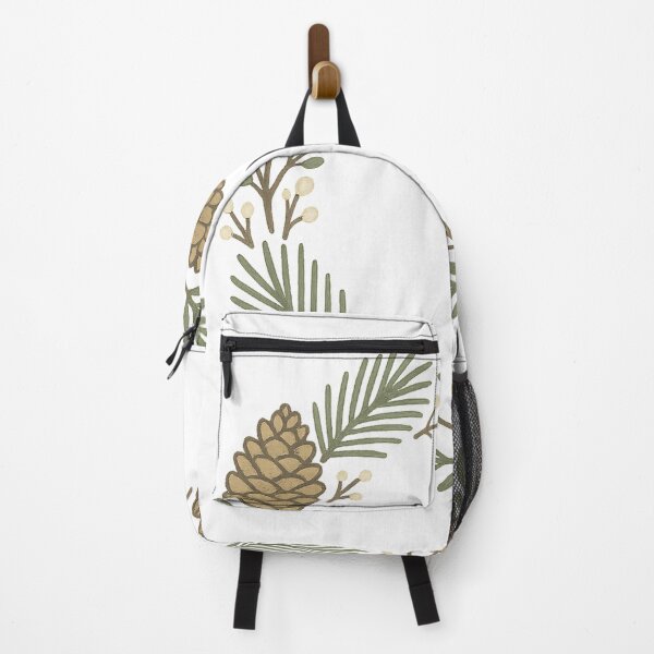 Item preview, Pinecone Wreath Badge – Rustic Winter Botanical Illustration designed and sold by Fernova.
