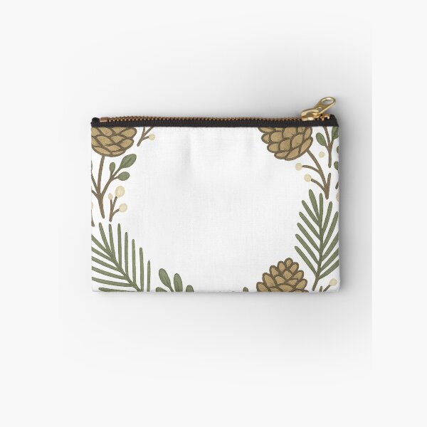 Item preview, Pinecone Wreath Badge – Rustic Winter Botanical Illustration designed and sold by Fernova.