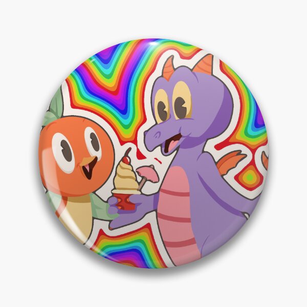 Item preview, Orange Bird and Figment designed and sold by Cute-ArtStore.