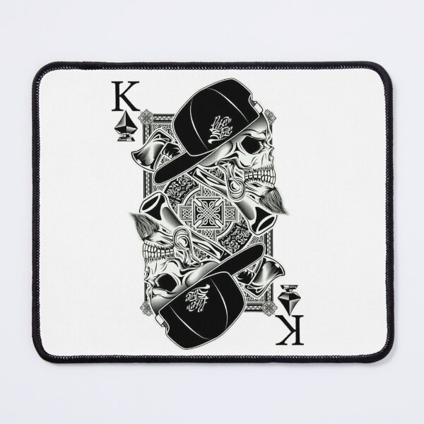 Item preview, King Skull Card – Urban Streetwear Playing Card Art | Hip-Hop Gothic King Design designed and sold by SkullVibe Collective.