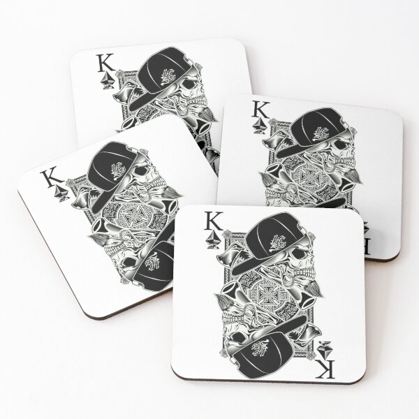 Item preview, King Skull Card – Urban Streetwear Playing Card Art | Hip-Hop Gothic King Design designed and sold by SkullVibe Collective.
