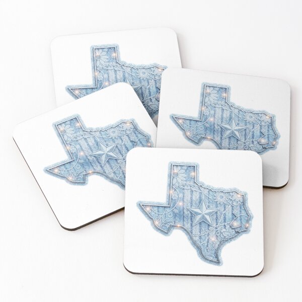 Item preview, TEXAS Lone-Star Frozen Embroidered Chrome Patch designed and sold by Imaginarium of Chaos falcon88 .