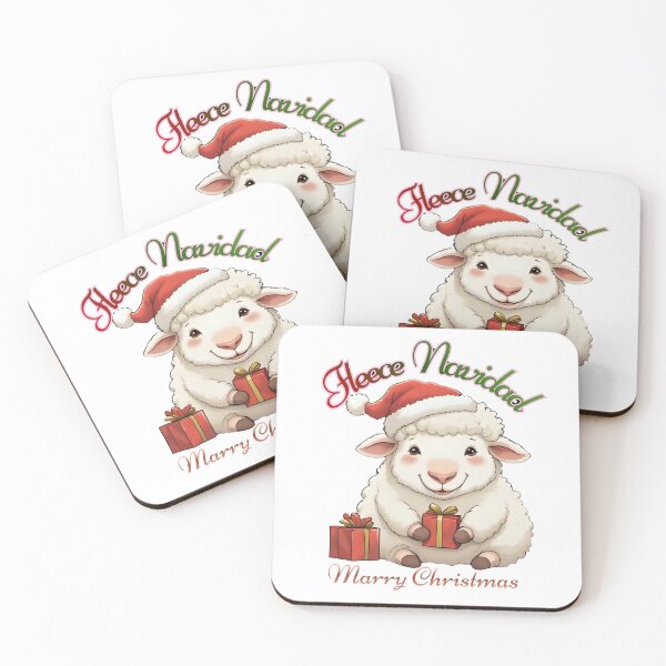 Item preview, Fleece Navidad Cute Sheep Christmas Pun – Funny Holiday Animal Gift designed and sold by Brainy Bites19.