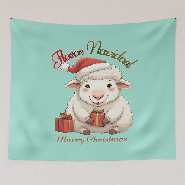 Item preview, Fleece Navidad Cute Sheep Christmas Pun – Funny Holiday Animal Gift designed and sold by Brainy Bites19.