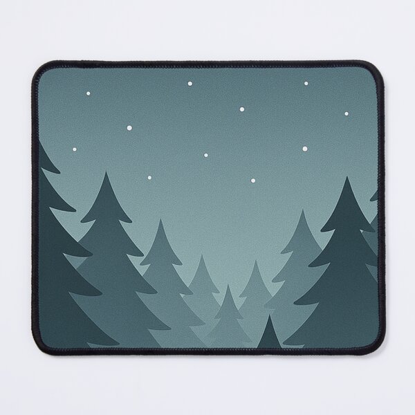 Item preview, Night Pine Forest – Minimal Starry Sky Landscape designed and sold by Fernova.