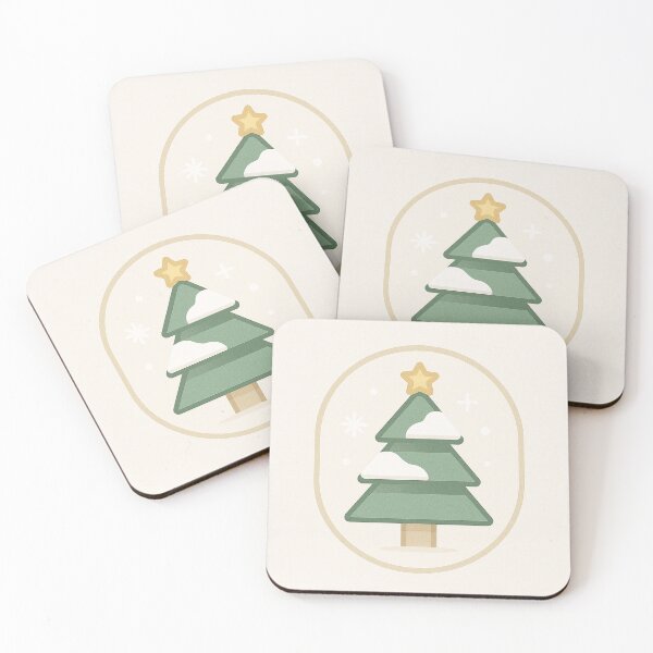 Item preview, Festive Pine Tree Badge – Minimal Winter Holiday Icon designed and sold by Fernova.