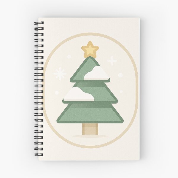 Item preview, Festive Pine Tree Badge – Minimal Winter Holiday Icon designed and sold by Fernova.