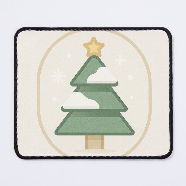 Item preview, Festive Pine Tree Badge – Minimal Winter Holiday Icon designed and sold by Fernova.
