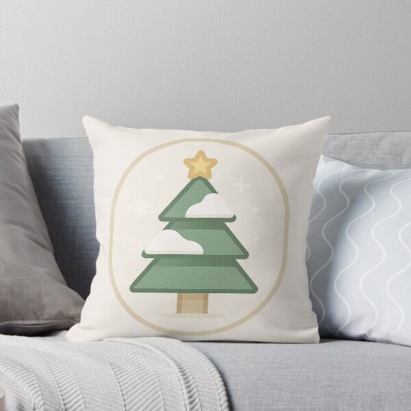 Item preview, Festive Pine Tree Badge – Minimal Winter Holiday Icon designed and sold by Fernova.