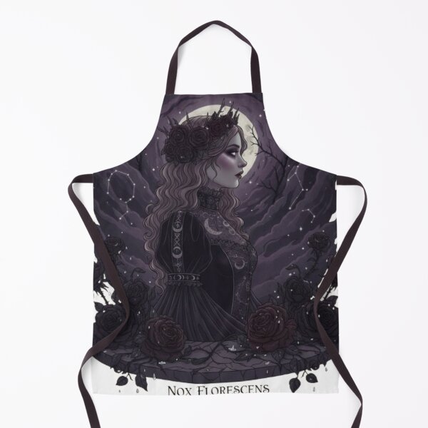 Item preview, NOX FLORESCENS - Dark Gothic Queen of Roses and Stars designed and sold by artbywafa2025.