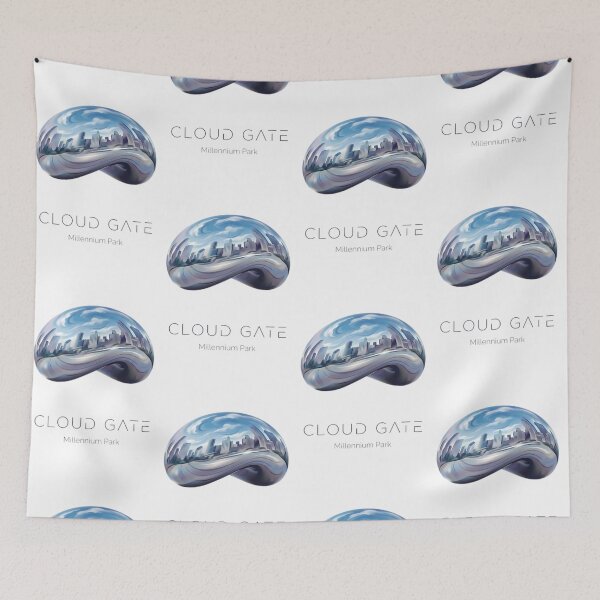 Item preview, Chicago Cloud Gate "The Bean" - Millennium Park Reflection Art designed and sold by Digital Dreams Arts.
