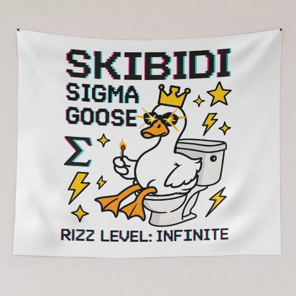 Item preview, Skibidi Sigma Goose on Throne designed and sold by AnnDesignStudio.