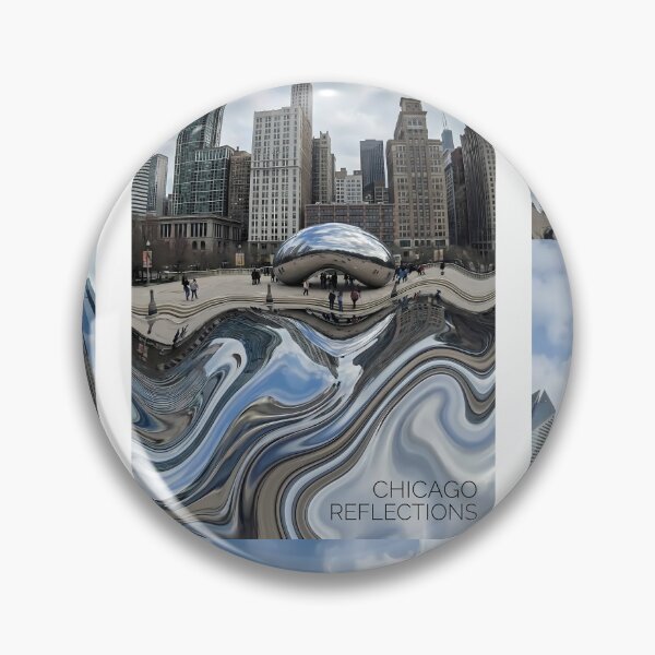 Item preview, The Bean (Cloud Gate) - Modern Chicago Millennium Park Souvenir designed and sold by Digital Dreams Arts.