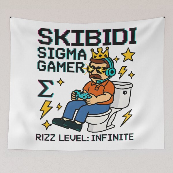 Item preview, Skibidi Sigma Gamer on Throne designed and sold by AnnDesignStudio.