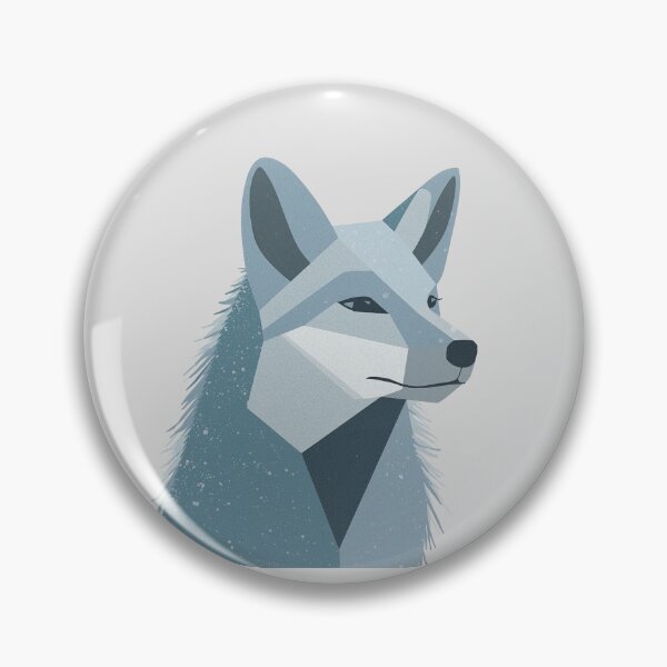 Aperçu de l'œuvre Illustration de renard arctique – Art minimaliste de la faune nordique créée et vendue par pixelandpine.