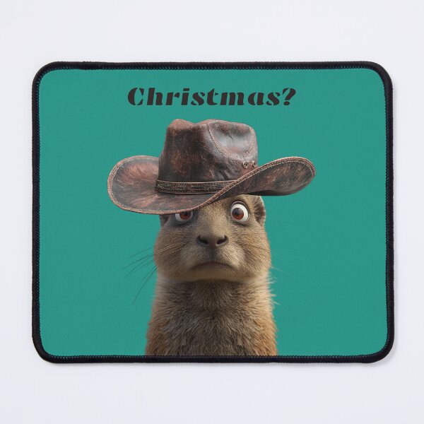 Item preview, Surprised Hyrax Christmas with Hat designed and sold by Dedokris.