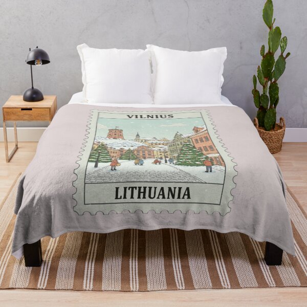 Item preview, Vintage Vilnius Lithuania Stamp designed and sold by allaboutstamps.