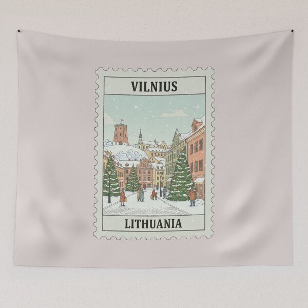 Item preview, Vintage Vilnius Lithuania Stamp designed and sold by allaboutstamps.