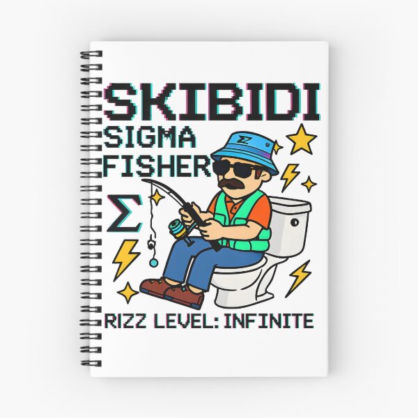 Aperçu de l'œuvre Skibidi Sigma Fisher sur le trône créée et vendue par AnnDesignStudio.